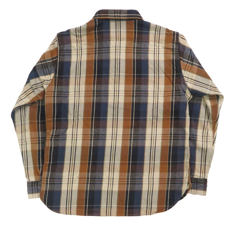 เดลักซ์แวร์ DELUXEWARE เสื้อเชิ้ตแขนยาว ผ้าหนา "ORANGE CHECK" HV-53