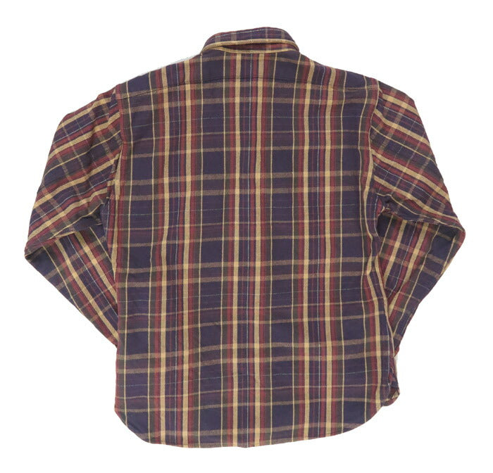 DELUXEWARE DELUXEWARE Kemeja Flanel Tebal Lengan Panjang Kotak-kotak Biru Ombre HV-55