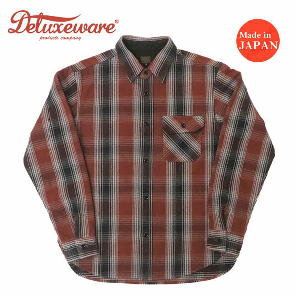 デラックスウェア DELUXEWARE OMBRE HEAVY NEL SHIRT オンブレー ヘビー ネルシャツ ユニオンスペシャル HV-59