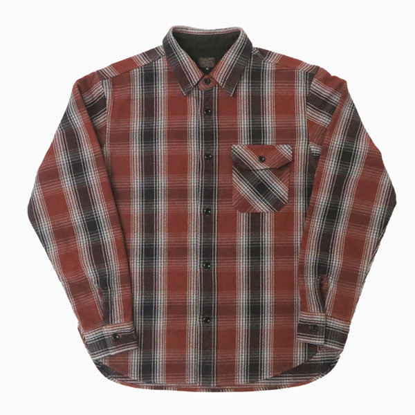 デラックスウェア DELUXEWARE OMBRE HEAVY NEL SHIRT オンブレー ヘビー ネルシャツ ユニオンスペシャル HV-59