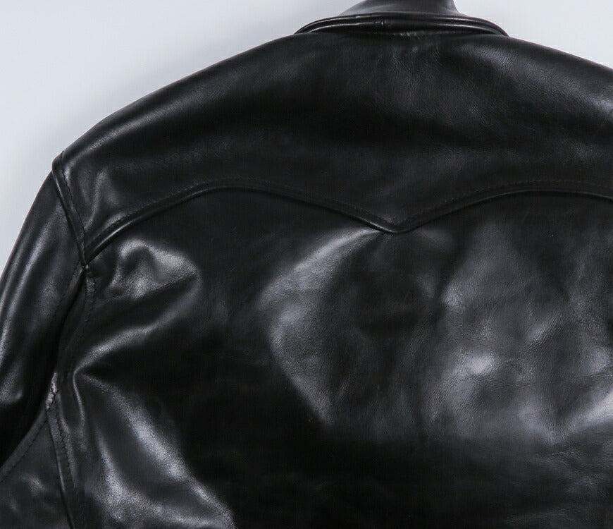 【即納在庫】エアロレザー AERO LEATHER ライダースジャケット Highwayman premier ハイウェイマン プレミア ホーウィン社 フロントクォーターホースハイド 馬革 ブラック 38