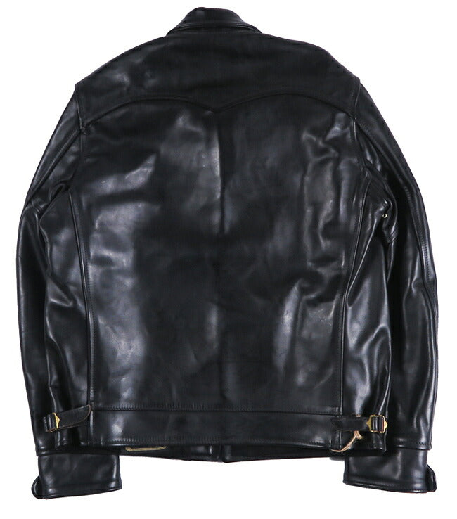 【即納在庫】エアロレザー AERO LEATHER ライダースジャケット Highwayman premier ハイウェイマン プレミア ホーウィン社 フロントクォーターホースハイド 馬革 ブラック 42