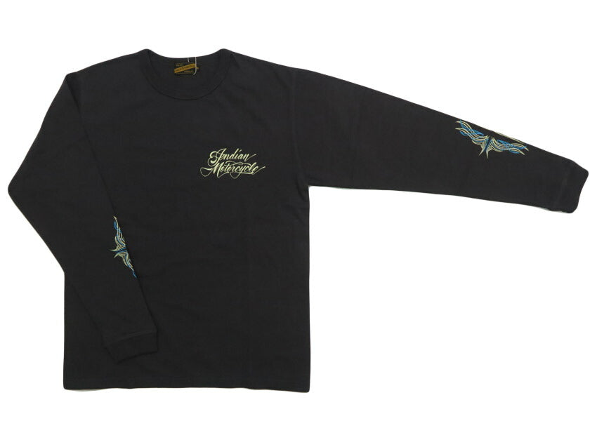 インディアンモーターサイクル Indian Motorcycle 長袖 プリント Ｔシャツ L/S T-SHIRT "PINSTRIPE PATTERN" IM69612