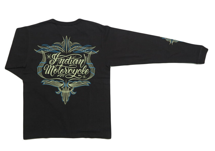 インディアンモーターサイクル Indian Motorcycle 長袖 プリント Ｔシャツ L/S T-SHIRT "PINSTRIPE PATTERN" IM69612
