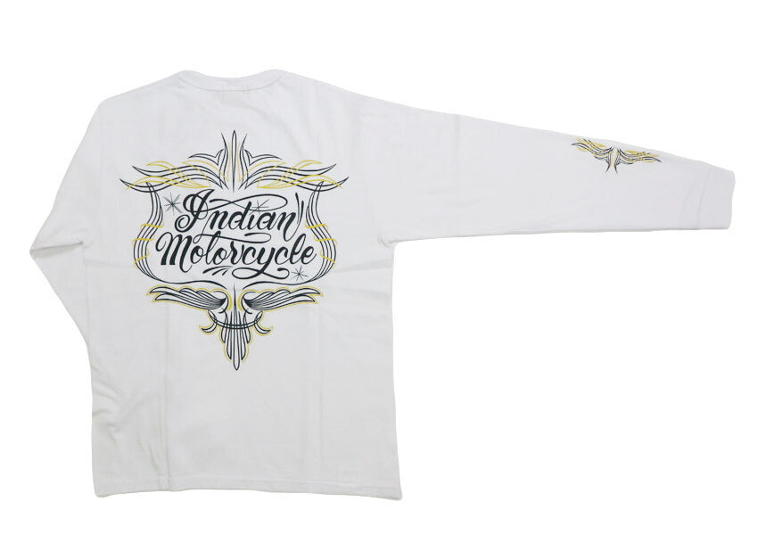 インディアンモーターサイクル Indian Motorcycle 長袖 プリント Ｔシャツ L/S T-SHIRT "PINSTRIPE PATTERN" IM69612