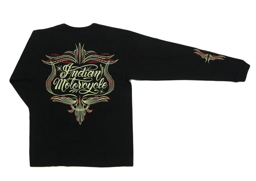 インディアンモーターサイクル Indian Motorcycle 長袖 プリント Ｔシャツ L/S T-SHIRT "PINSTRIPE PATTERN" IM69612