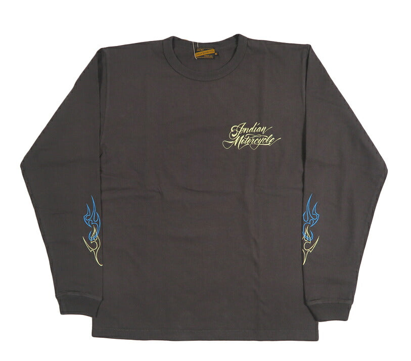 インディアンモーターサイクル Indian Motorcycle 長袖 プリント クルーネックT L/S Tee”INDIAN MOTORCYCLE” IM69790 【2026年秋冬新作】
