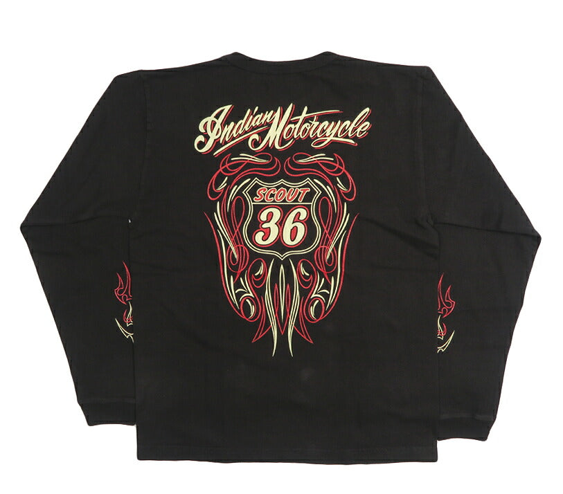 インディアンモーターサイクル Indian Motorcycle 長袖 プリント クルーネックT L/S Tee”INDIAN MOTORCYCLE” IM69790 【2026年秋冬新作】