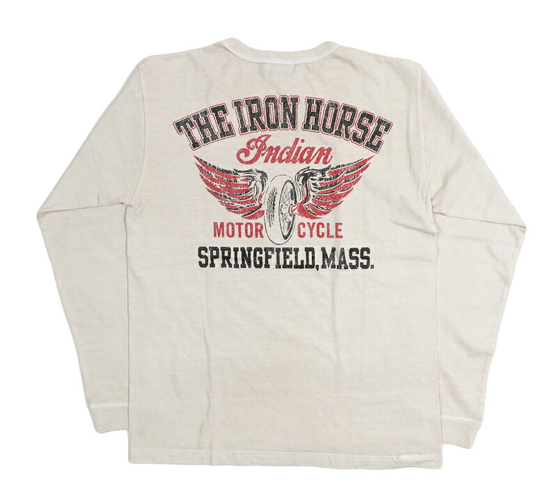 インディアンモーターサイクル Indian Motorcycle 長袖 プリント クルーネックT L/S Tee “FLYING WHEEL”  IM69792 【2026年秋冬新作】
