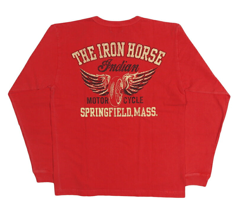 インディアンモーターサイクル Indian Motorcycle 長袖 プリント クルーネックT L/S Tee “FLYING WHEEL”  IM69792 【2026年秋冬新作】