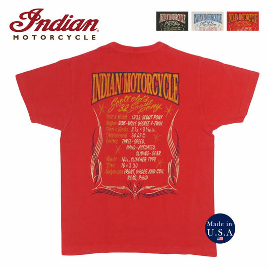 インディアンモーターサイクル Indian Motorcycle S/S POCKET T-SHIRTS “SCOUT PONY” 半袖 ピグメントダイ ポケットＴシャツ IM79724【2026年春夏新作】