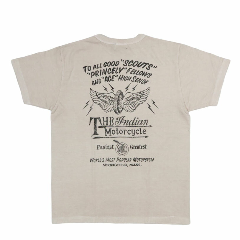 インディアンモーターサイクル Indian Motorcycle 半袖 ピグメントダイ ポケットＴシャツ “INDIAN AD” IM79725【2026年春夏新作】