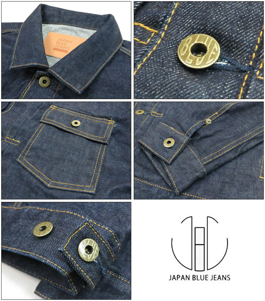 JAPAN BLUE JEANS ジャパンブルー ジーンズ デニムジャケット 14.8oz Type 2 Denim Jacket ハードデニム セルヴィッチ Gジャン ジージャン JBGJ1000【 】