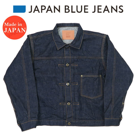 ญี่ปุ่นบลูยีนส์ JAPAN BLUE JEANS แจ็คเก็ตยีนส์ แบบแรก 14.8oz เซลวิจฝ้ายอเมริกัน จี๊ดจ๊าด JBGJ1003【 】
