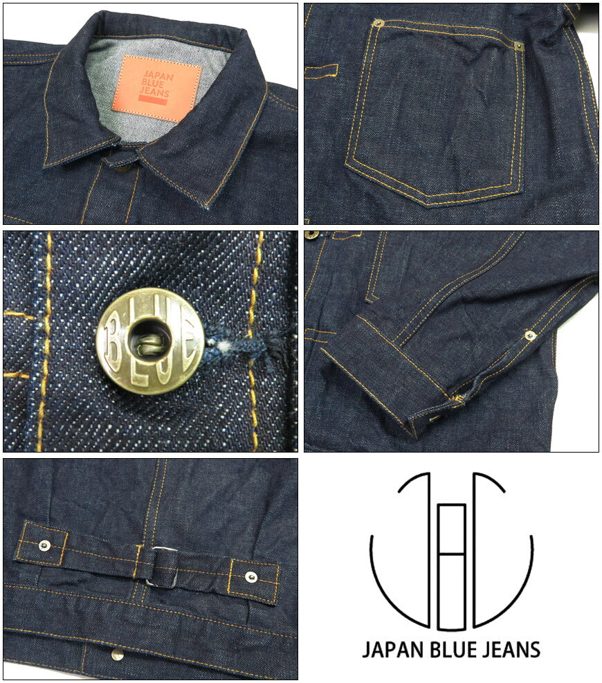 JAPAN BLUE JEANS ジャパンブルー ジーンズ デニムジャケット 1stタイプ 14.8oz アメリカ綿セルヴィッチ Gジャン ジージャン JBGJ1003【 】