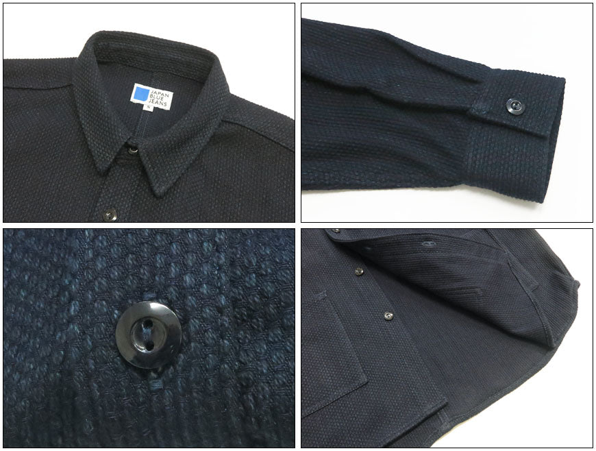 JAPAN BLUE JEANS 재팬 블루 진즈 사시코 인디고 빅 셔츠 재킷 JBOT13175A