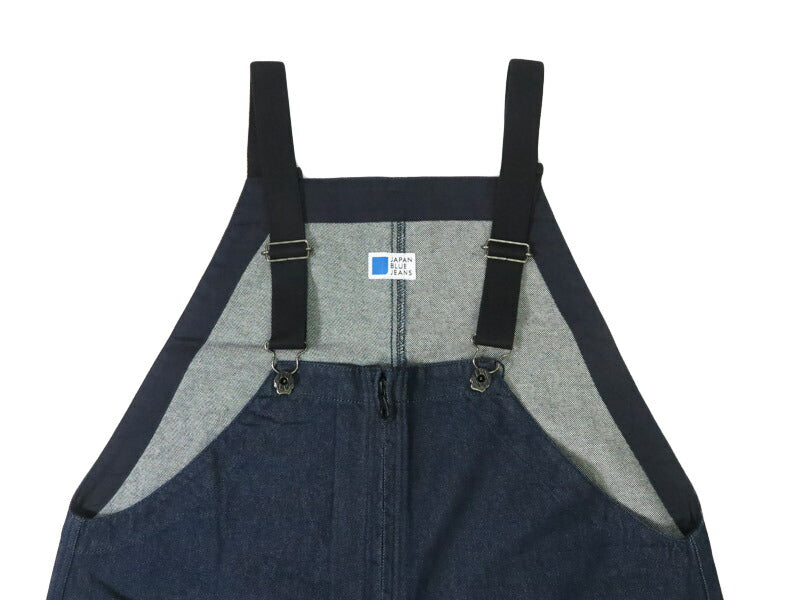 JAPAN BLUE JEANS ジャパンブルージーンズ ジップフロントオーバーオール インディゴ JBPT1022