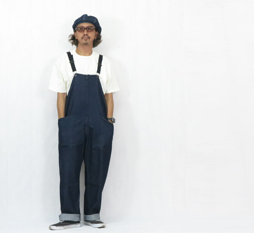 JAPAN BLUE JEANS ジャパンブルージーンズ ジップフロントオーバーオール インディゴ JBPT1022