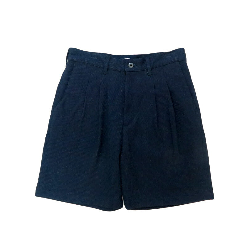 JAPAN BLUE JEANS ジャパンブルージーンズ 11oz インディゴ刺子 タックショーツ  ショートパンツ ハーフパンツ JBSP1004