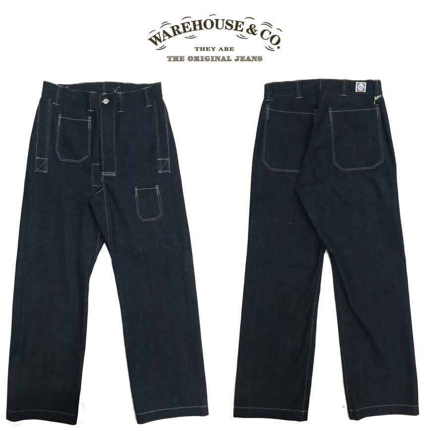 John Gluckow 존 글러코 by WAREHOUSE 웨어하우스 JG-01S 데님 워크 팬츠 트라우저 진 1910s Netmaker's Trousers 【2026년 봄/여름 신작】