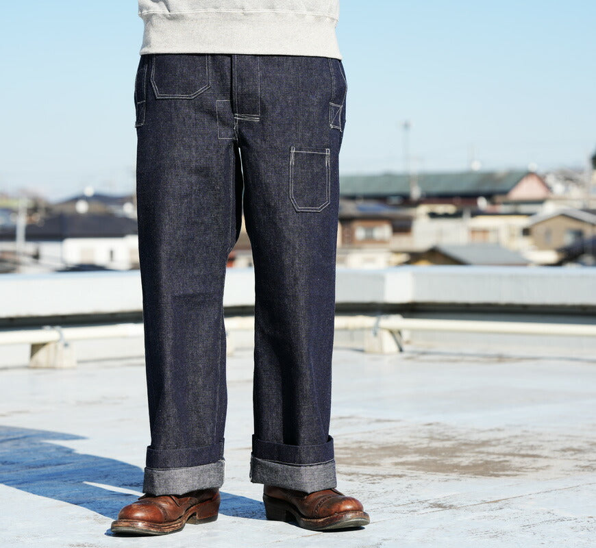 John Gluckow 존 글러코 by WAREHOUSE 웨어하우스 JG-01S 데님 워크 팬츠 트라우저 진 1910s Netmaker's Trousers 【2026년 봄/여름 신작】
