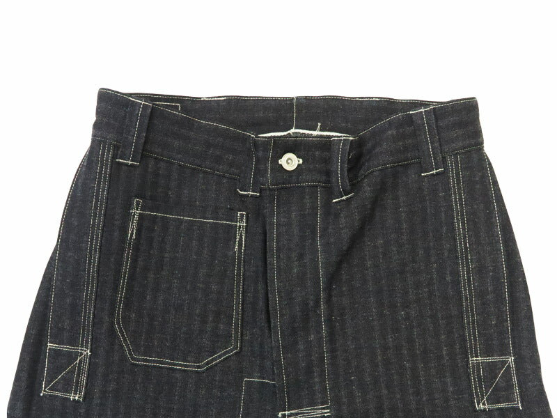John Gluckow ジョングラッコー by WAREHOUSE ウエアハウス JG-01S ジーンズ 1910s Netmaker's Trousers ストライプデニム