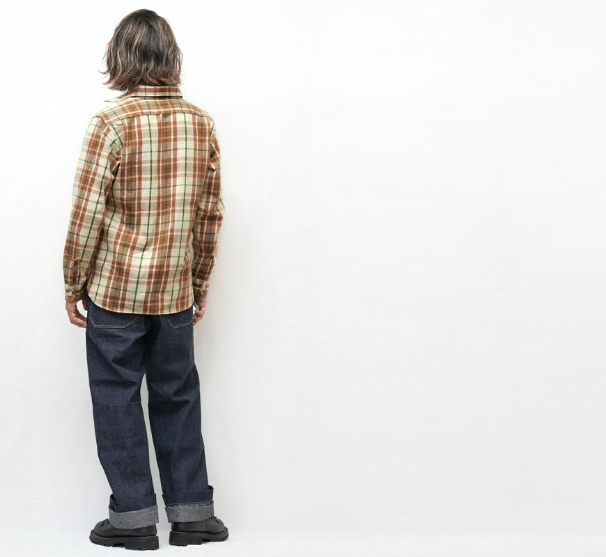 John Gluckow ジョングラッコー 長袖 フランネルシャツ The Modern JG-06-2 A柄 WAREHOUSE ウエアハウス