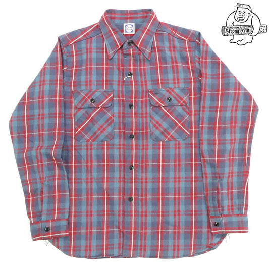 John Gluckow ジョングラッコー 長袖 フランネルシャツ The Ancient Flannel JG-06-2 C柄 WAREHOUSE ウエアハウス 【2025年秋冬新作】