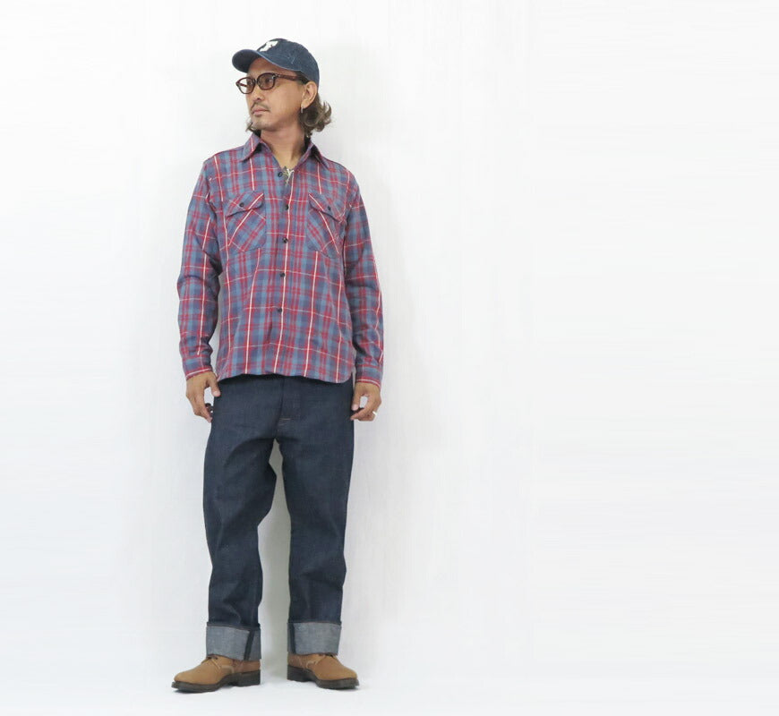John Gluckow 존 글러코 긴팔 플란넬 셔츠 The Ancient Flannel JG-06-2 C패턴 WAREHOUSE 웨어하우스