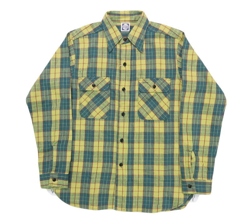 John Gluckow ジョングラッコー 長袖 フランネルシャツ The Ancient Flannel JG-06-2 D柄 WAREHOUSE ウエアハウス