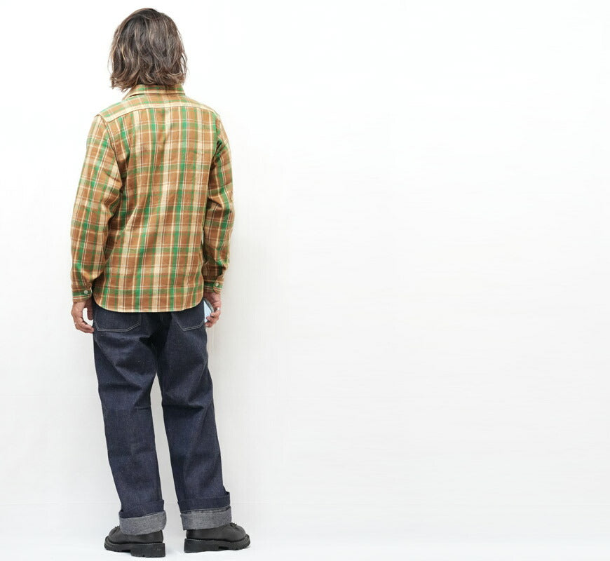 John Gluckow ジョングラッコー Langarm-Flanellhemd 40's Storm Shirts JG-06 Muster E WAREHOUSE ウエアハウス