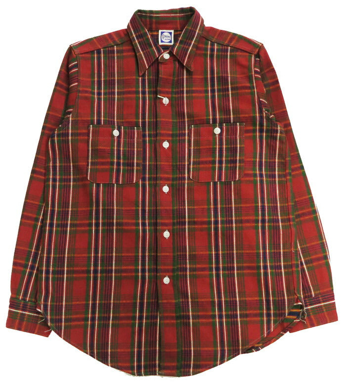 John Gluckow ジョングラッコー Langarm-Flanellhemd 40's Storm Shirts JG-06 Muster E WAREHOUSE ウエアハウス