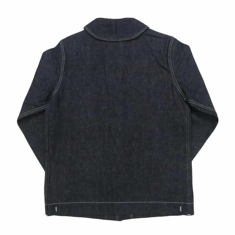 John Gluckow ジョングラッコー by WAREHOUSE ウエアハウス Lot JG-27 เสื้อเบลาส์นักเดินเรือยุค 1920 เดนิม คัฟเวอร์ออลสีพื้น อินดิโก้