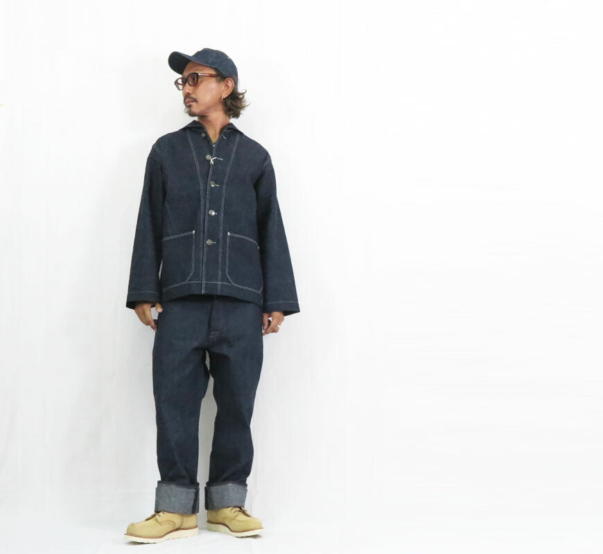 John Gluckow by WAREHOUSE Lot JG-27 1920s Sailor Blouse Denim