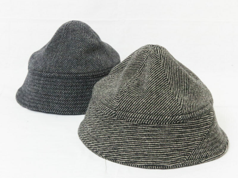 John Gluckow ジョングラッコー by WAREHOUSE ウエアハウス หมวกถักทวีดขนสัตว์ หมวกบักเก็ต "หมวกทวีดคุก" JG-31