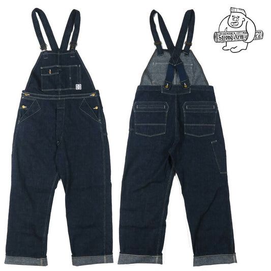 John Gluckow ジョングラッコー by WAREHOUSE ウエアハウス Lot.JG-41 オーバーオール Strongarm Reinforced Overalls インディゴデニム 【2026年春夏新作】