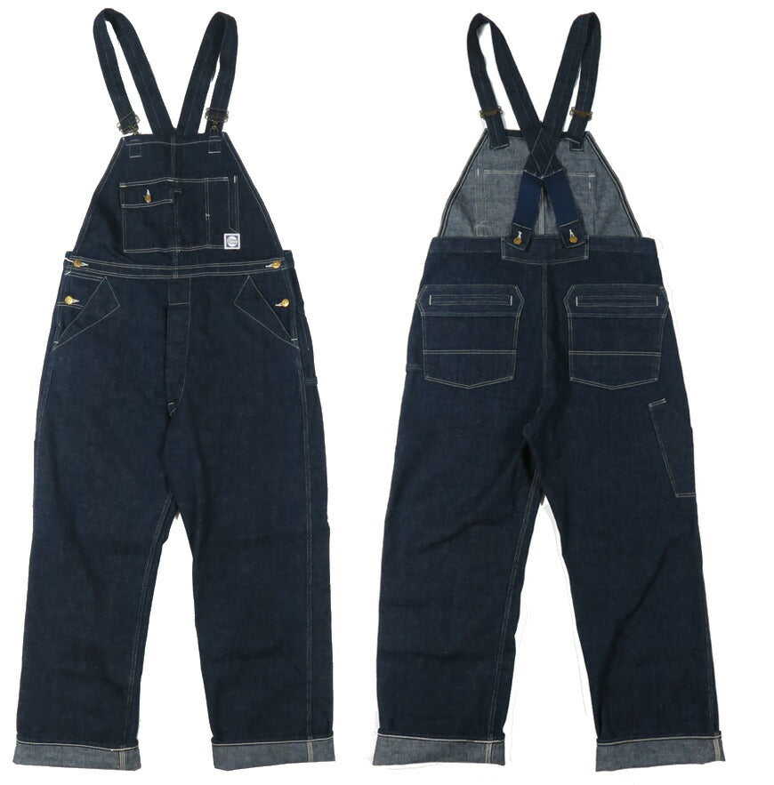 John Gluckow ジョングラッコー by WAREHOUSE ウエアハウス Lot.JG-41 オーバーオール Strongarm Reinforced Overalls インディゴデニム 【2026年春夏新作】