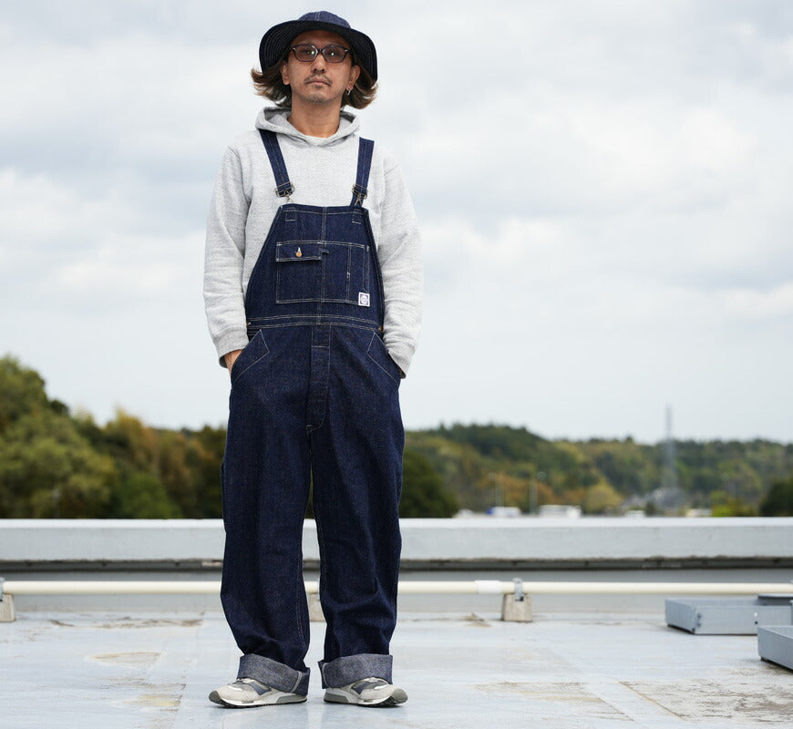 John Gluckow ジョングラッコー by WAREHOUSE ウエアハウス Lot.JG-41 オーバーオール Strongarm Reinforced Overalls インディゴデニム 【2026年春夏新作】
