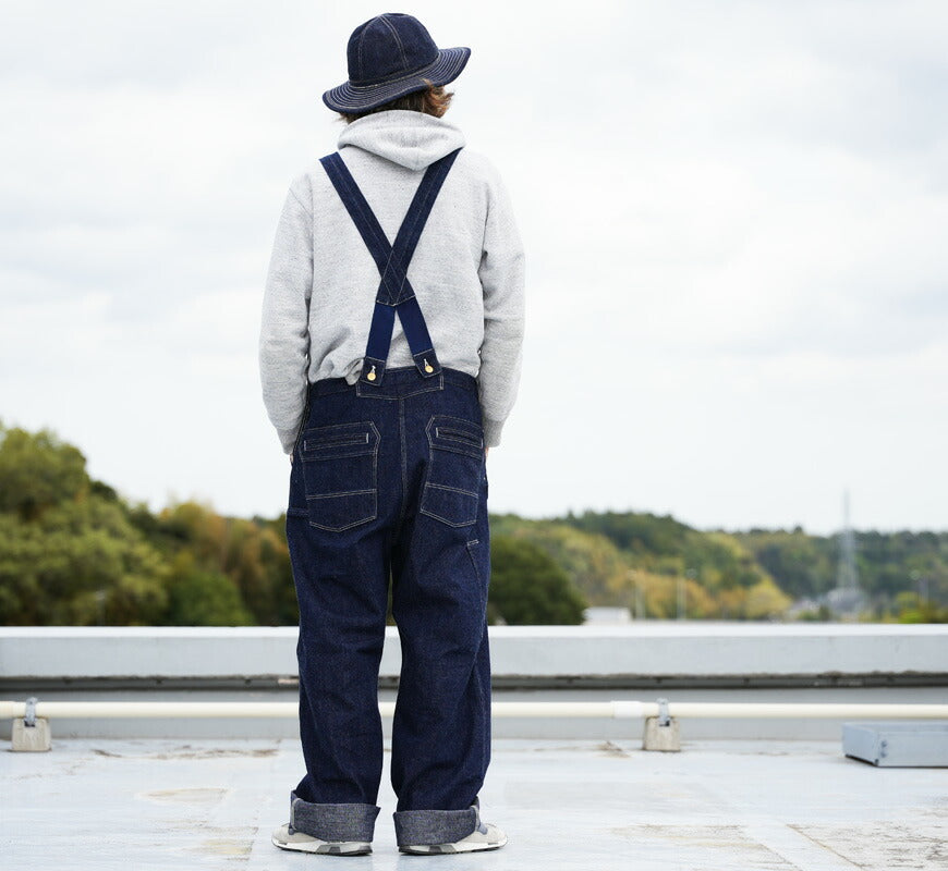 John Gluckow ジョングラッコー by WAREHOUSE ウエアハウス Lot.JG-41 オーバーオール Strongarm Reinforced Overalls インディゴデニム 【2026年春夏新作】