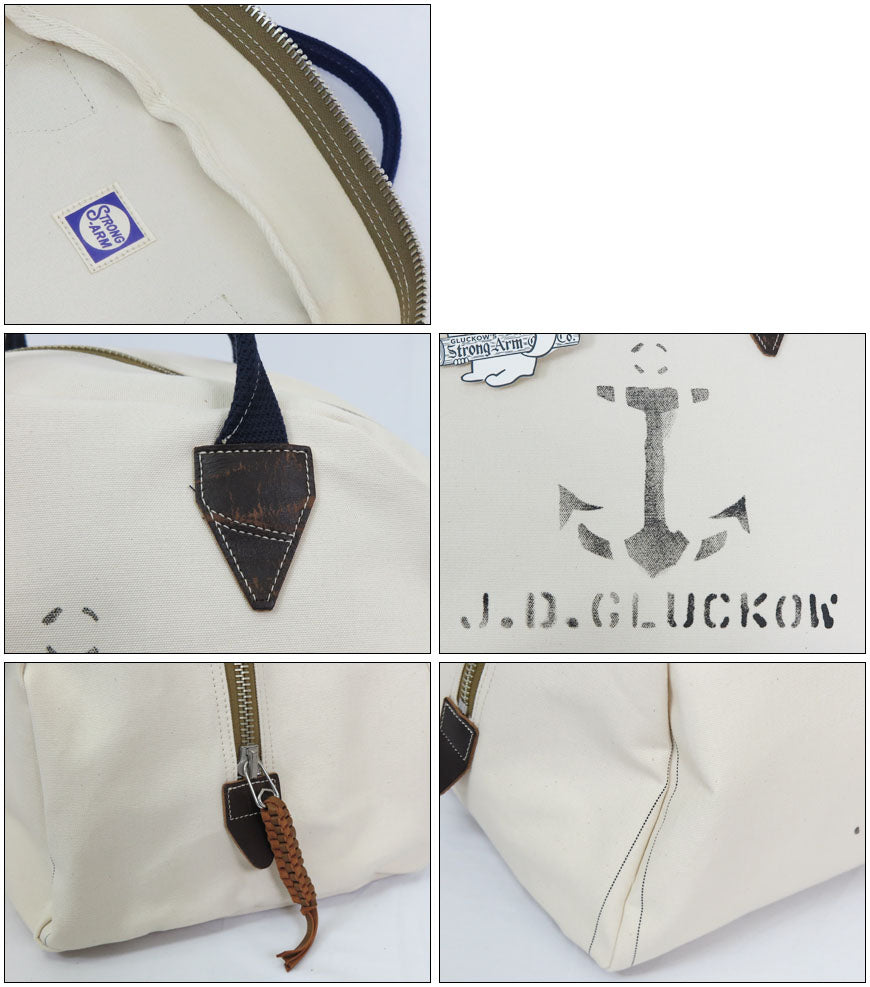 John Gluckow ジョングラッコー by WAREHOUSE ウエアハウス キャンバス セーラーズ・トランジット・バッグ Sailor's Transit Bag JG-B03