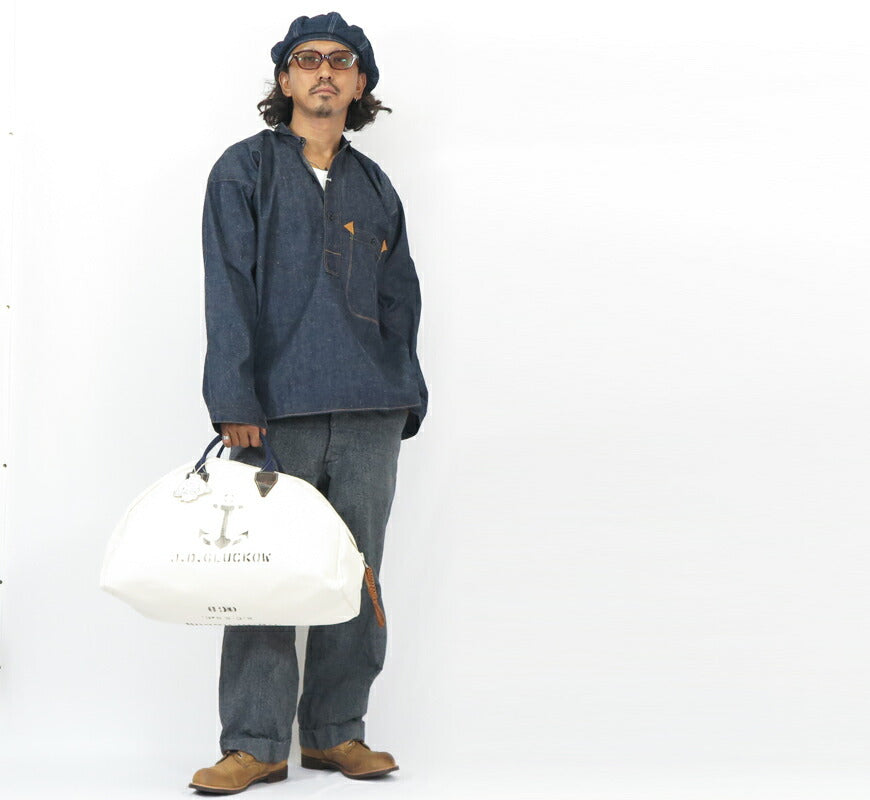 John Gluckow ジョングラッコー by WAREHOUSE ウエアハウス キャンバス セーラーズ・トランジット・バッグ Sailor's Transit Bag JG-B03
