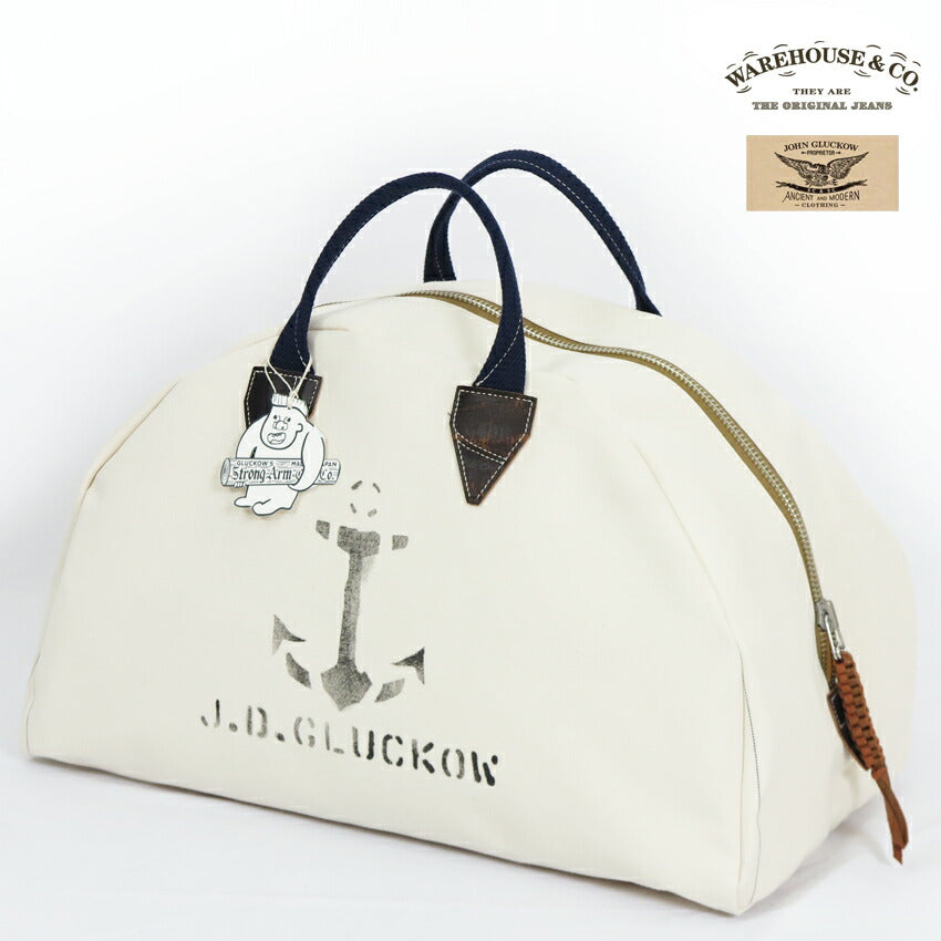 John Gluckow ジョングラッコー by WAREHOUSE ウエアハウス キャンバス セーラーズ・トランジット・バッグ Sailor's Transit Bag JG-B03