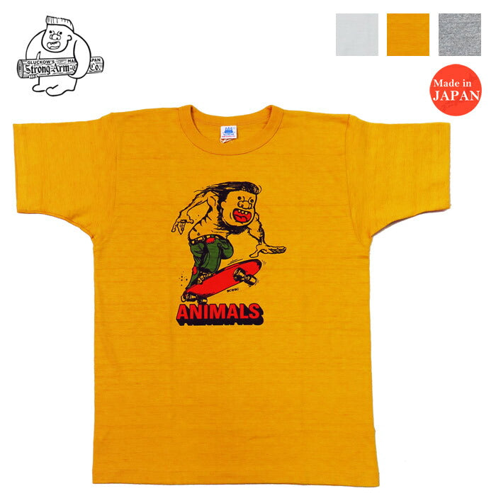 John Gluckow ジョングラッコー Kurzarm T-Shirt Animal Skeater Warehouse WAREHOUSE JG-CS06 【 】