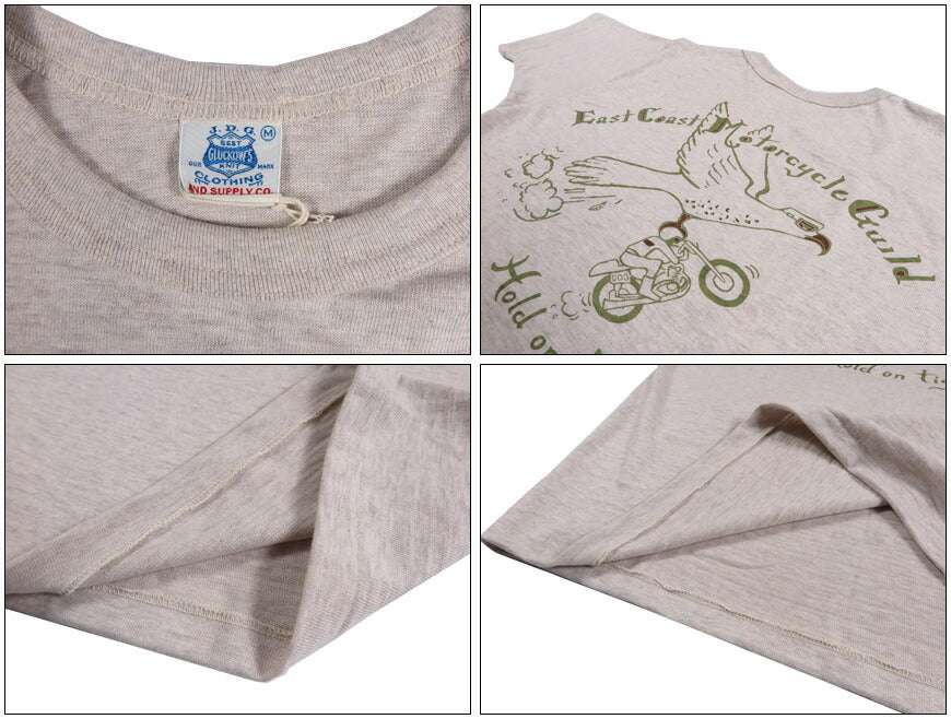 John Gluckow ジョングラッコー 半袖 Tシャツ East Coast MX ウェアハウス WAREHOUSE JG-CS06-east 【2026年春夏新作】