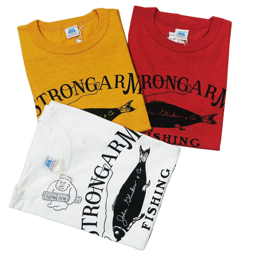 John Gluckow ジョングラッコー 半袖 Tシャツ Fishing ウェアハウス WAREHOUSE JG-CS06 【 】