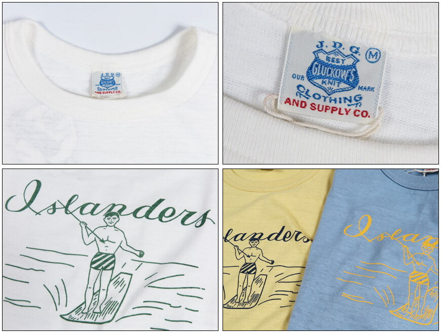 John Gluckow ジョングラッコー 半袖 Tシャツ Islanders ウェアハウス WAREHOUSE JG-CS06 【2026年春夏新作】
