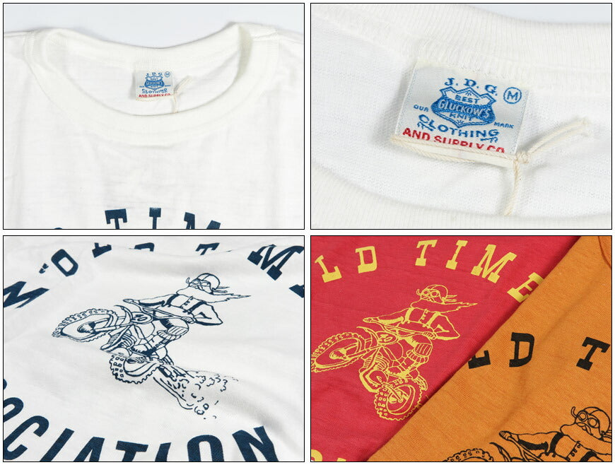 John Gluckow ジョングラッコー 半袖 Tシャツ Old Timers MX ウェアハウス WAREHOUSE JG-CS06 【2026年春夏新作】
