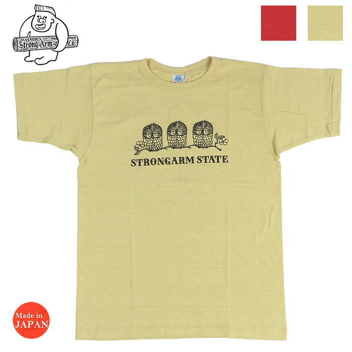 John Gluckow ジョングラッコー 半袖 Tシャツ Owls ウェアハウス WAREHOUSE JG-CS06 【2026年春夏新作】