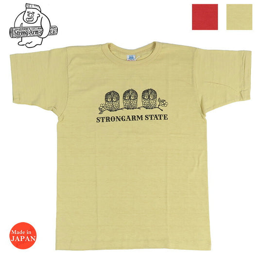John Gluckow Kurzarm T-Shirt Owls WAREHOUSE JG-CS06 【Neuheiten Frühjahr/Sommer 2026】