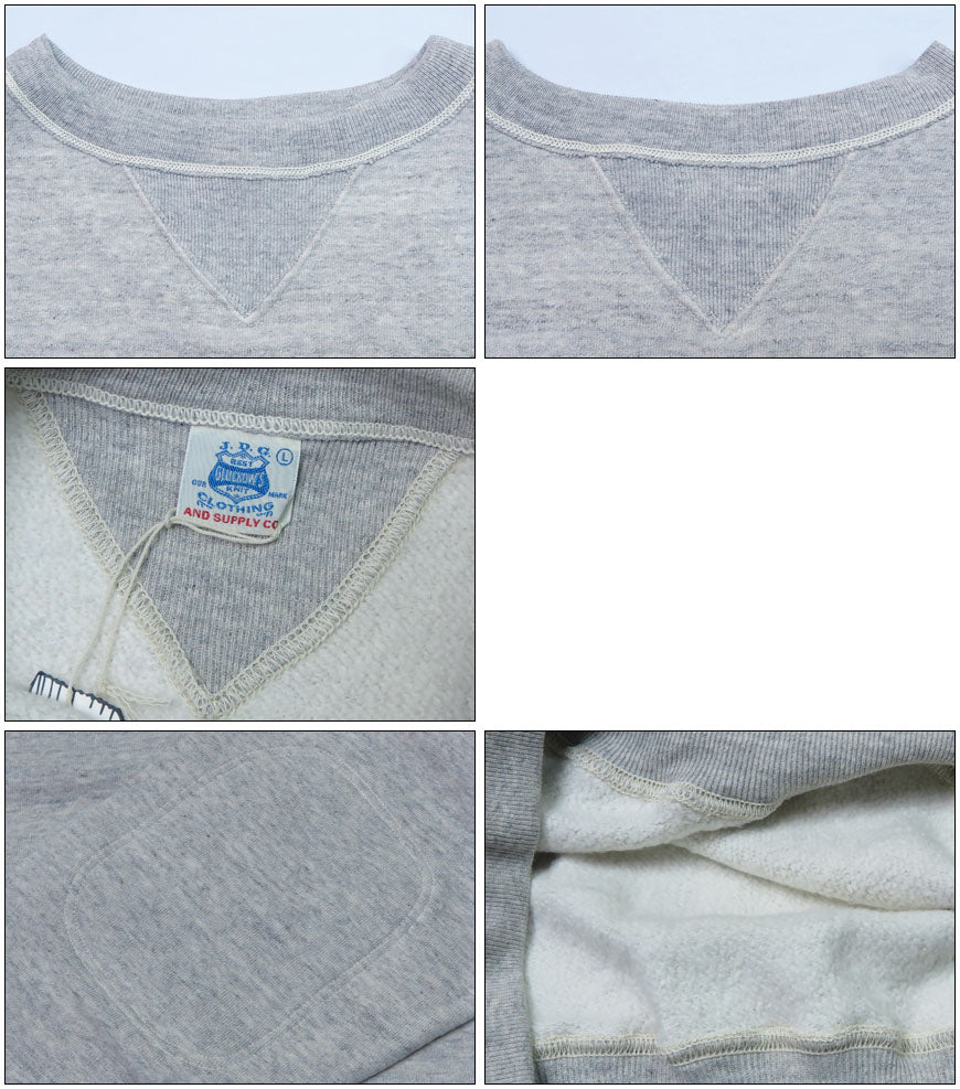จอห์น กลัคโคว John Gluckow โดย WAREHOUSE เสื้อสเวตเตอร์คอวีฝึกซ้อม Naval แบบมี V-Gusset ไม่มีลาย JG-CS15